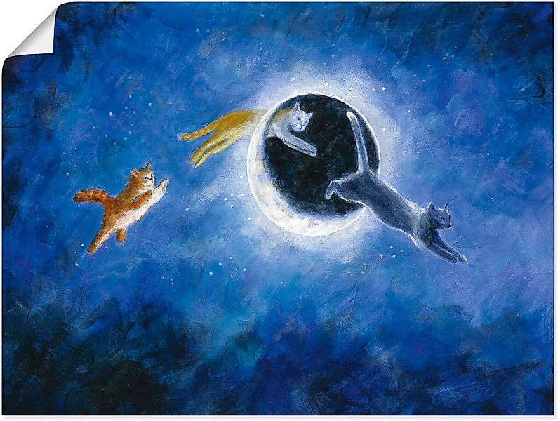 Artland Wandbild "In der Nacht sind alle Katzen grau", Haustiere, (1 St.) günstig online kaufen