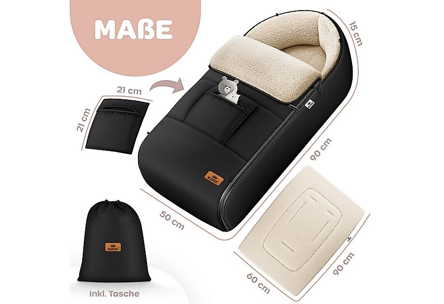 KIDIZ Babyschlafsack, Babyfußsack Baby Fußsack Winterfußsack Babyschale günstig online kaufen