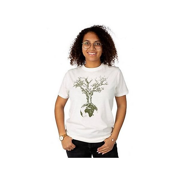 Life-Tree T-Shirt Rundhals T-Shirt für Damen in weiß (1-tlg., keine Angabe) günstig online kaufen