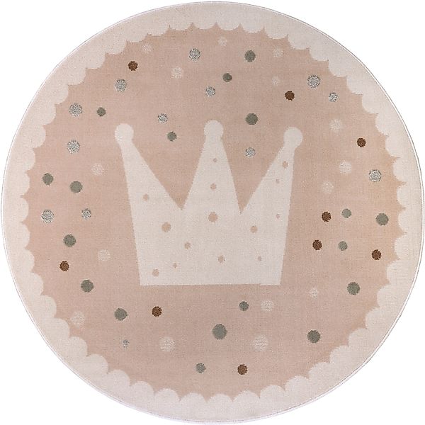 HANSE Home Kinderteppich »Adventures Crown«, rund, 8 mm Höhe, Spielteppich, günstig online kaufen