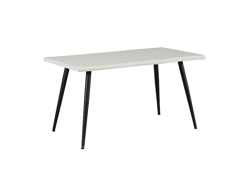 HTI-Living Esstisch Esstisch mit Baumkante Weiß Alrik (Stück, 1-St., 1 Esst günstig online kaufen