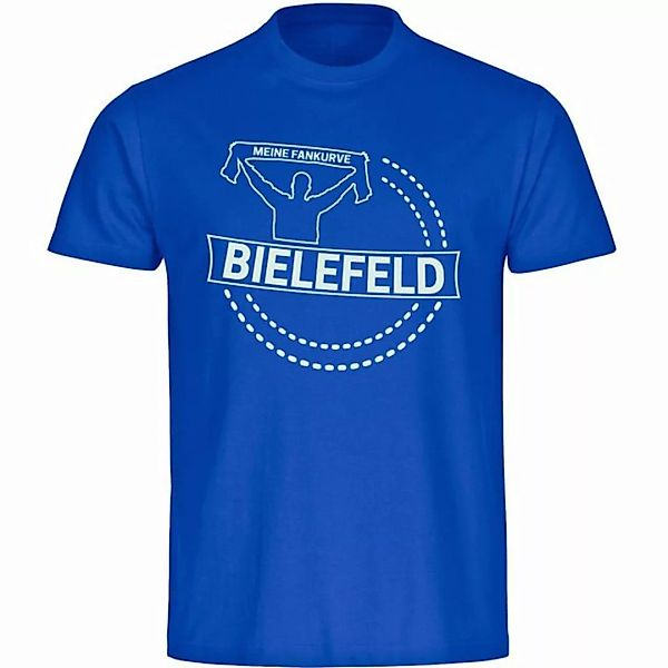 multifanshop T-Shirt Herren Bielefeld - Meine Fankurve - Männer günstig online kaufen
