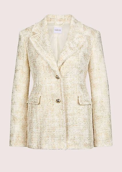 MADELEINE Jerseyblazer "Blazer Bouclé-Blazer mit Fransen-Akzenten" günstig online kaufen