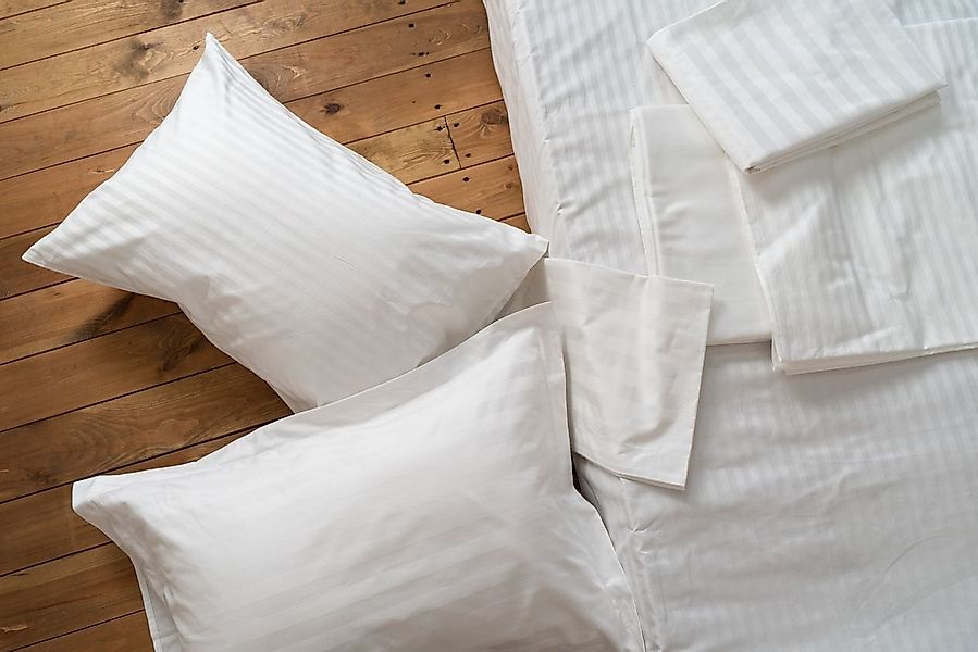 texpot Bettwäsche 20mm Bettwäsche weiß mit Hotelverschluß 100% Baumwolle, 2 günstig online kaufen