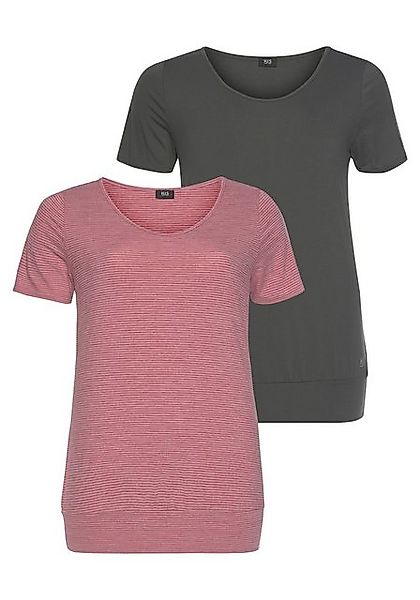 H.I.S T-Shirt (Spar-Set, 2er-Pack) Kurzarm, figurumspielende Passform, aus günstig online kaufen