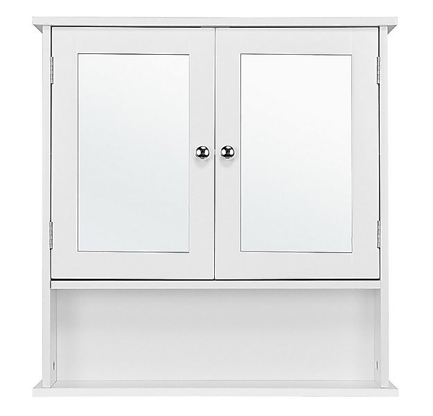Yaheetech Spiegelschrank Badschrank mit Spiegeltür & 1 offenem Regal Badezi günstig online kaufen