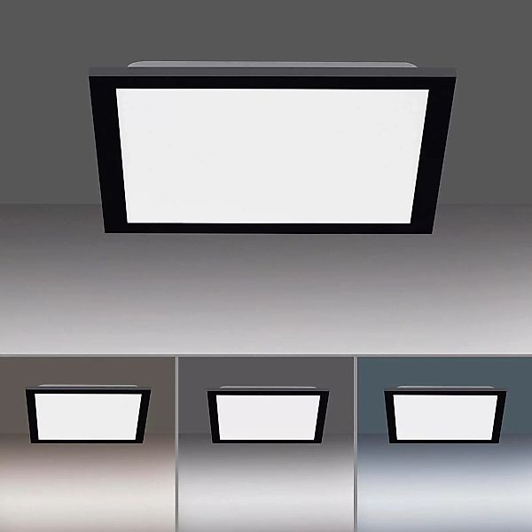 Just Light LED-Deckenpanel FLAT 14754-18 weiß schwarz Metall Kunststoff B/H günstig online kaufen