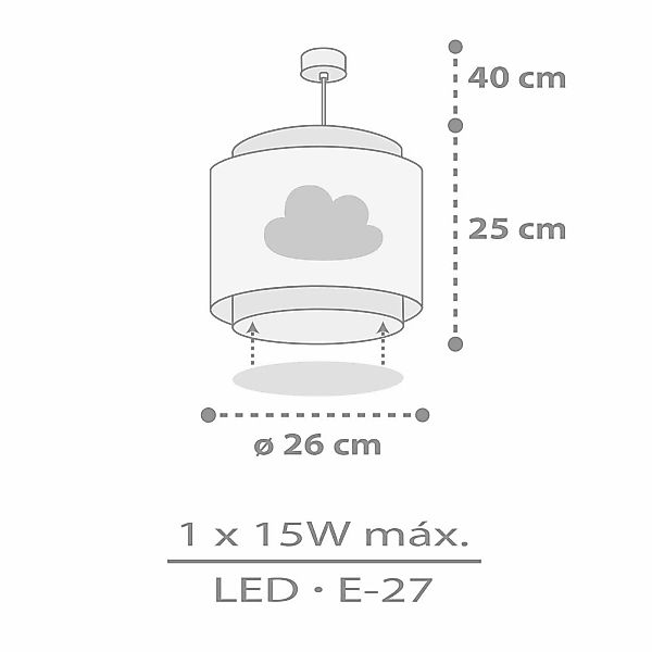 Dalber Baby Dreams Hängeleuchte, grau günstig online kaufen