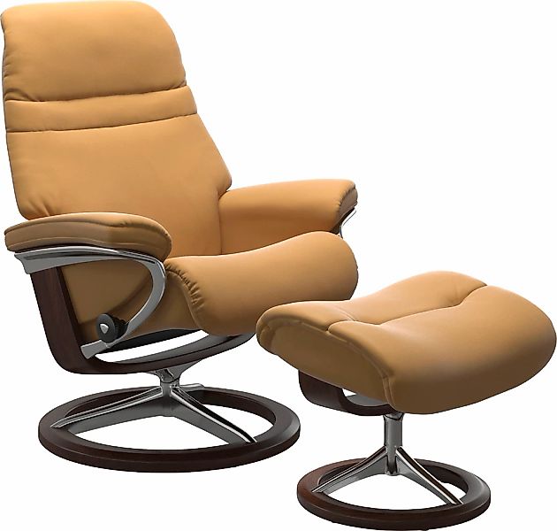 Stressless® Relaxsessel »Sunrise« mit Signature Base, Größe M, Gestell Brau günstig online kaufen
