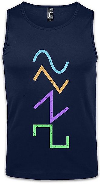 Urban Backwoods Tanktop Waves Ärmelloses T-Shirt Synthesizer Electro Techno günstig online kaufen