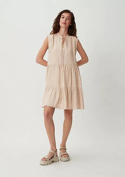 comma casual identity Minikleid Kurzes Kleid aus Modalmix Stickerei, Volant günstig online kaufen