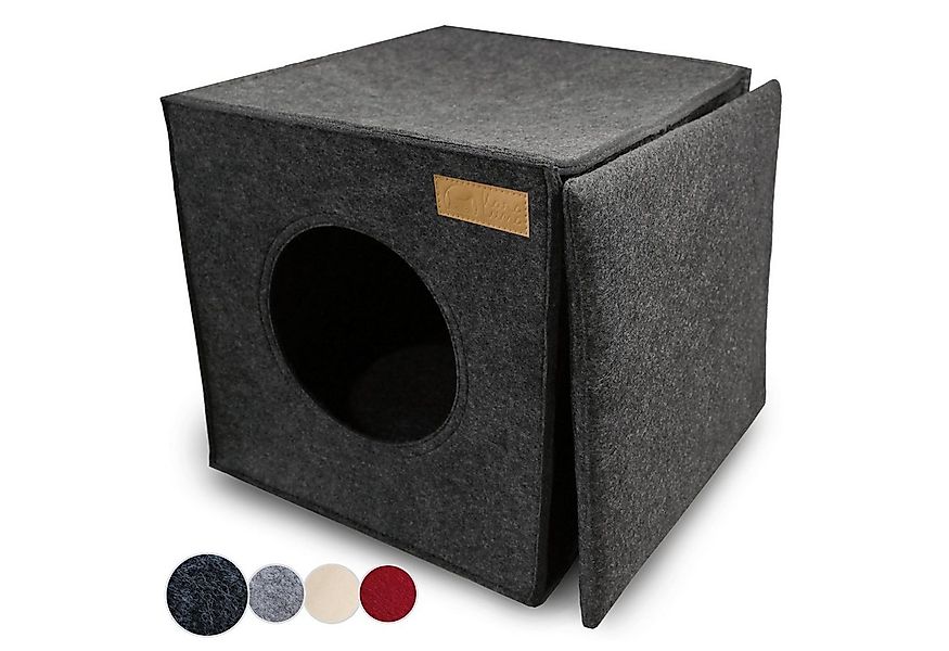 KaraLuna Tierbett Katzenhöhle aus Filz fürs Regal I Katzenbett Katze Schlaf günstig online kaufen