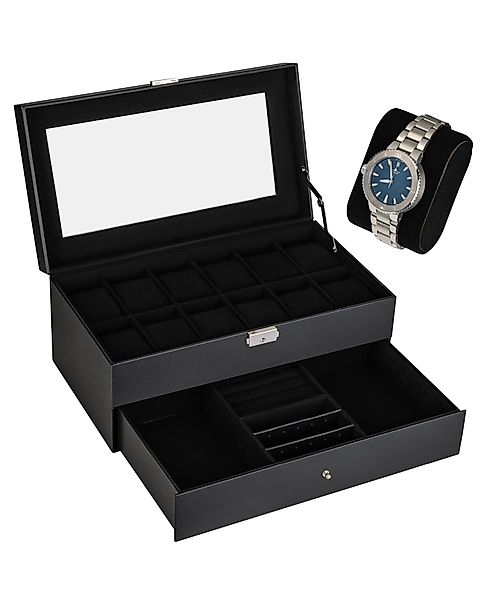 shelfmade Uhrenbox Uhren Aufbewahrung Uhrenbox Uhrenkoffer günstig online kaufen