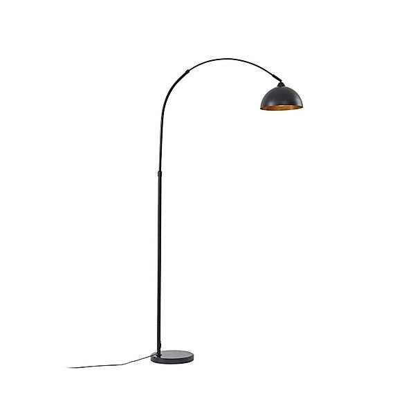 Lindby Stehlampe Bogenleuchte Tonka 10030606 Modern in Schwarz aus Metall 1 günstig online kaufen
