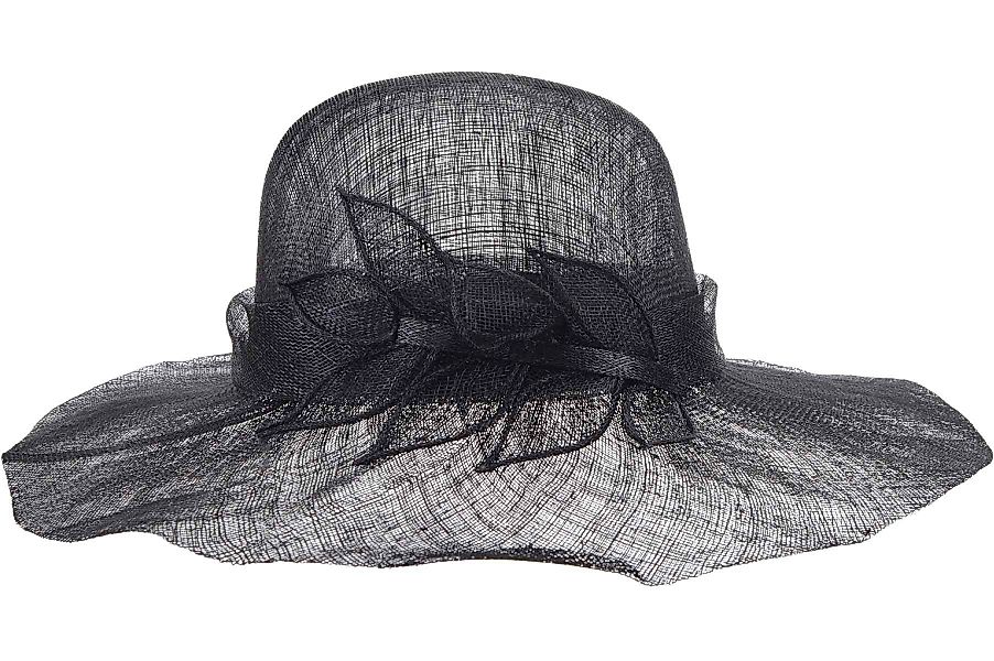 Seeberger Strohhut Sinamay Flapper mit Blättergarnitur günstig online kaufen