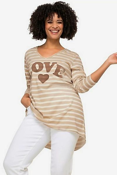 Angel of Style Longshirt Longshirt geringelt LOVE Druck Langarm günstig online kaufen