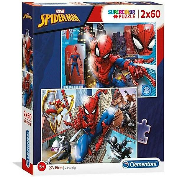 Clementoni® Puzzle Marvel Spiderman Puzzle 2x60Stück, günstig online kaufen