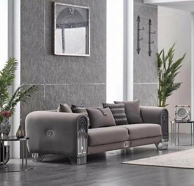 JVmoebel 3-Sitzer Elegante Stoffcouch Polster Sofa Möbel Wohnzimmer Möbel T günstig online kaufen