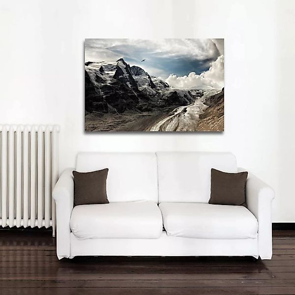queence Leinwandbild "Berge", Berge & Alpenbilder-Berghütte-Natur-Himmel-Hi günstig online kaufen