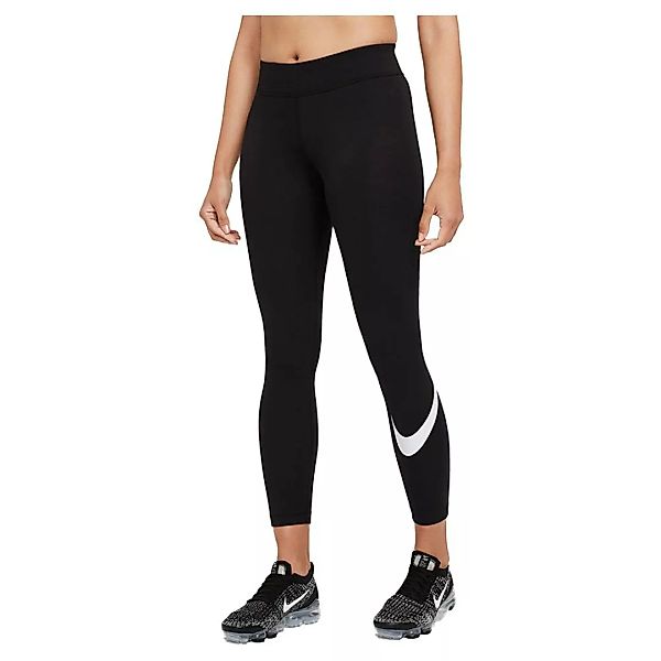 Nike Sportswear Essential Swoosh Graphic Mittelhohe S Black / White günstig online kaufen