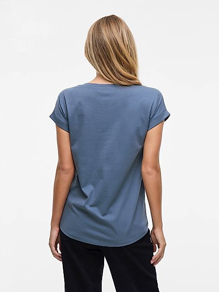 Vila Rundhalsshirt "VIDREAMERS NEW PURE T-SHIRT/SU-NOOS" Basic Damen-T-Shir günstig online kaufen