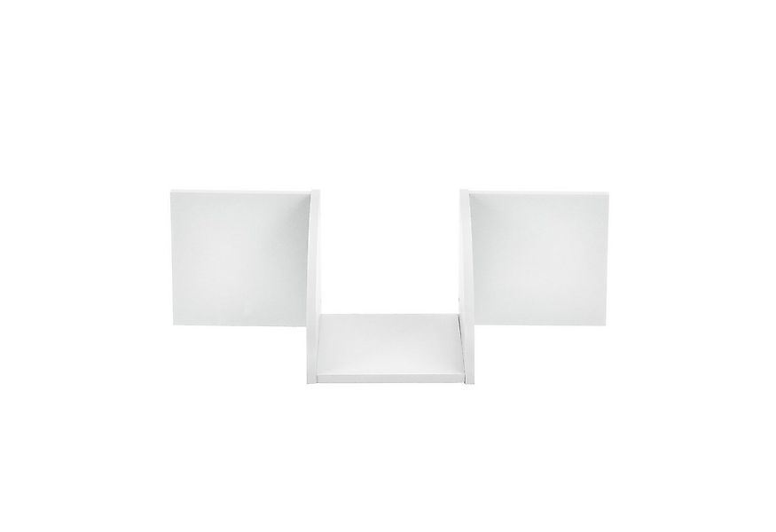 en.casa Wandregal, »Kopervik« Eckregal mit Ablagefächer weiß günstig online kaufen