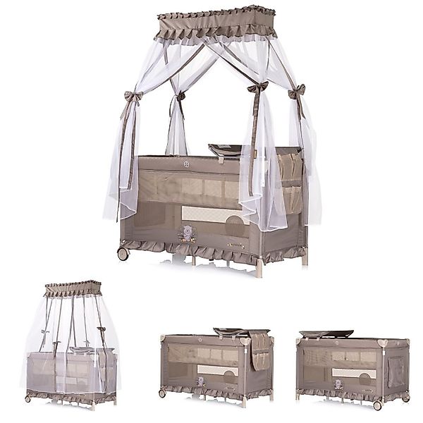 Chipolino Baby-Reisebett Reisebett Palace, Baldachin, Moskitonetz günstig online kaufen