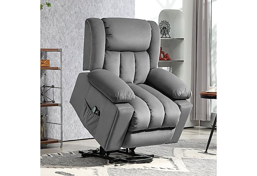 HOMCOM Massagesessel Elektrisch Relaxsessel mit Massage-/ Wärme-/Liegefunkt günstig online kaufen