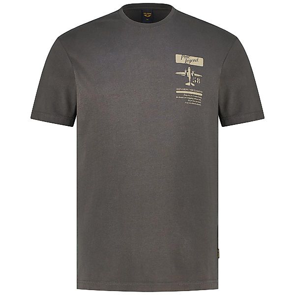 PME LEGEND T-Shirt mit Label-Print Farbe anthrazit Größe: 4XL günstig online kaufen