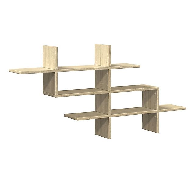 vidaXL Regal Wandregal Sonoma-Eiche 124,5x18x60,5 cm Holzwerkstoff, 1-tlg. günstig online kaufen