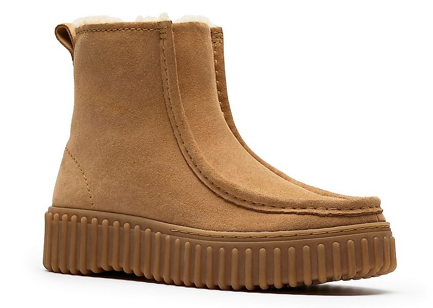 Clarks Torhill Cozy Winterboots Plateauboots mit modischer Ziernaht günstig online kaufen