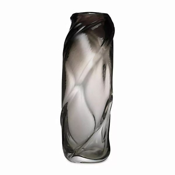 Vase Water Swirl glas grau / H 47 cm - Mundgeblasenes Glas - Ferm Living - günstig online kaufen