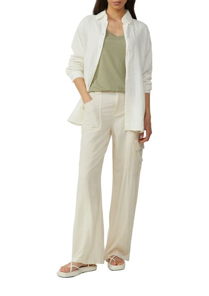 QS T-Shirt mit V-Ausschnitt günstig online kaufen