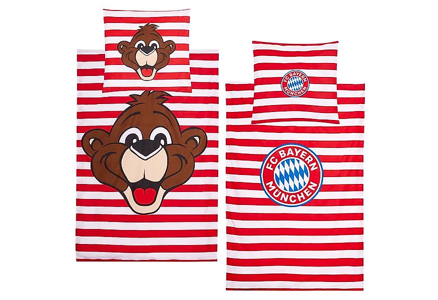 BERONAGE Kinderbettwäsche FC Bayern München Baby / Kleinkind Berni Bettwäsc günstig online kaufen