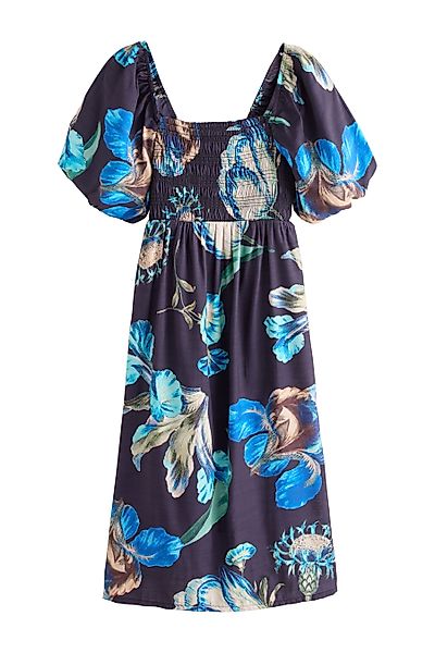 Next Midikleid Schulterfreies Midikleid mit Puffärmeln günstig online kaufen