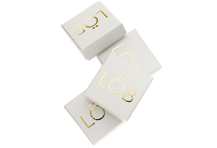 LÖB Kette mit Anhänger 925 Silber 585 Gold Vergoldet Halskette mit Quadrat günstig online kaufen