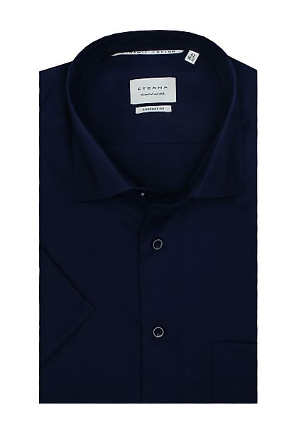 Eterna Kurzarmhemd Comfort Fit, Dunkelblau, 100 günstig online kaufen