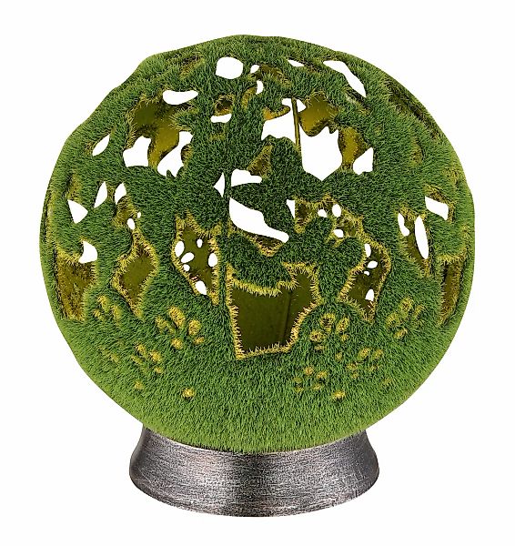 GLOBO LIGHTING LED Solarleuchte "SOLARLEUCHTE METALL SILBERGRAU, 1XLED" LED günstig online kaufen