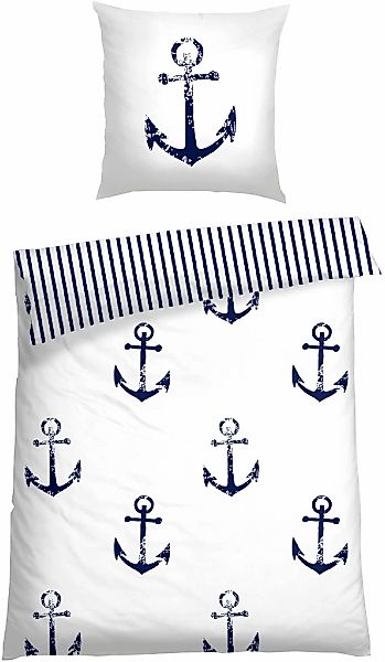 Schiesser Bettwäsche "Marina, maritime Momente in frischer Farbkombination" günstig online kaufen