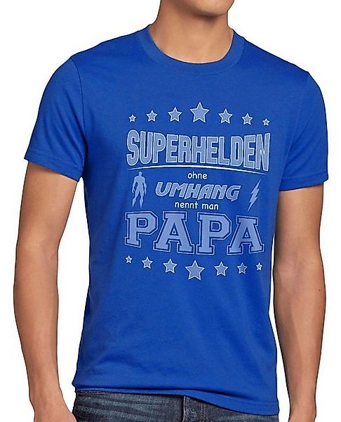 style3 T-Shirt Superhelden ohne Umhang nennt man Papa vatertag männertag da günstig online kaufen