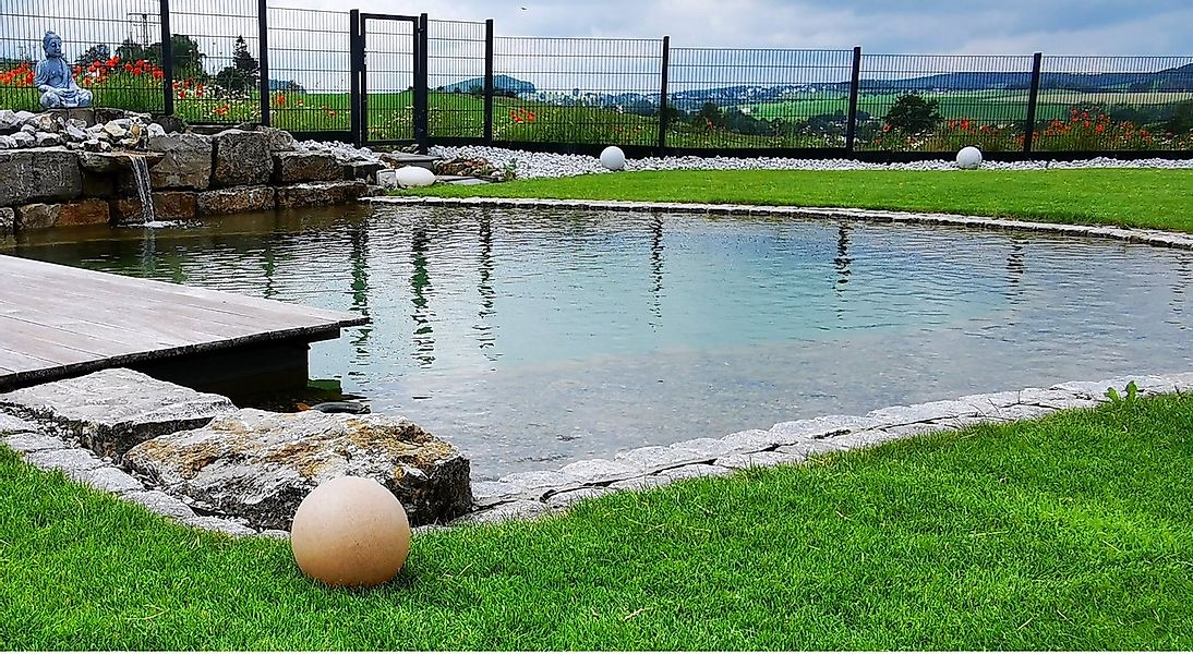 TRANGO LED Gartenleuchte, 1er Set 200SB IP65 Gartenkugel in Sandstein-Optik günstig online kaufen