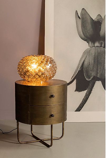 WOOOD Beistelltisch "Glossy" Beschichtung aus antikem Messing, H 48 cm x B günstig online kaufen