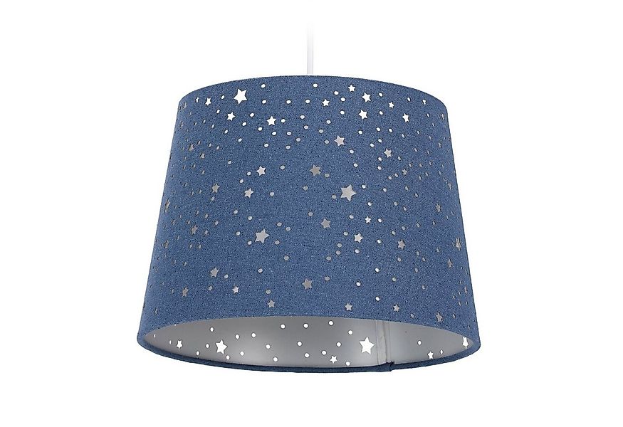 relaxdays Pendelleuchte Kinderzimmerlampe Sterne, blau günstig online kaufen