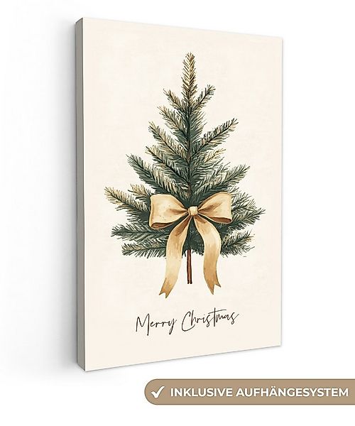 OneMillionCanvasses® Leinwandbild Weihnachtsbaum - Weihnachten - Frohe Weih günstig online kaufen