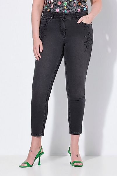 MIAMODA Regular-fit-Jeans Jeans Skinny Fit 5-Pocket Glitzersteinchen günstig online kaufen