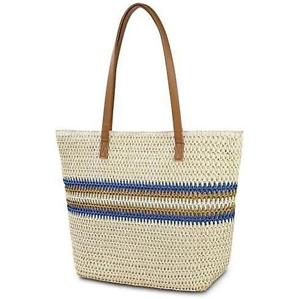 LuxusKollektion Strandtasche Strohtasche Strandtasche Damen Stroh günstig online kaufen