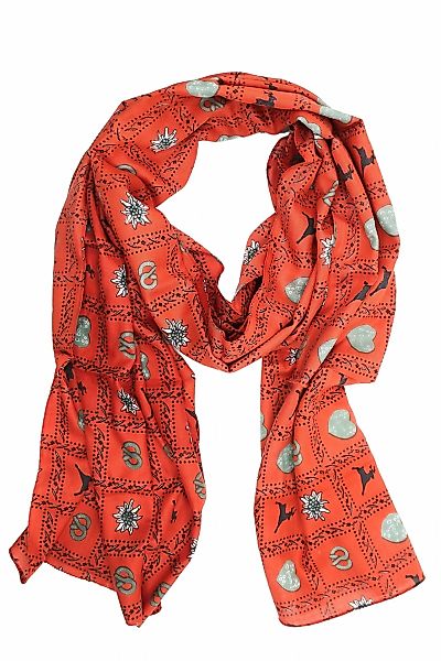 Allgäu Rebell Schal "Trachteneleganz" 1 Stk. tlg. mit Edelweiß, Brezen, Hir günstig online kaufen