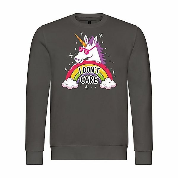 deinshirt Kapuzenpullover Herren Pullover Einhorn I dont care Mit Print Mot günstig online kaufen