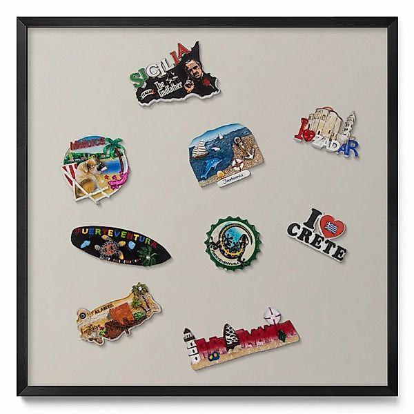 Tulup Magnettafel Wanddekoration Magnettafel bedruckt Cremefarben 50x50 cm günstig online kaufen