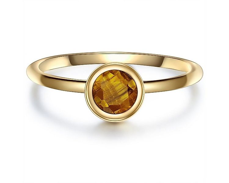 Glanzstücke München Silberring gelbgold, aus Sterling silber günstig online kaufen